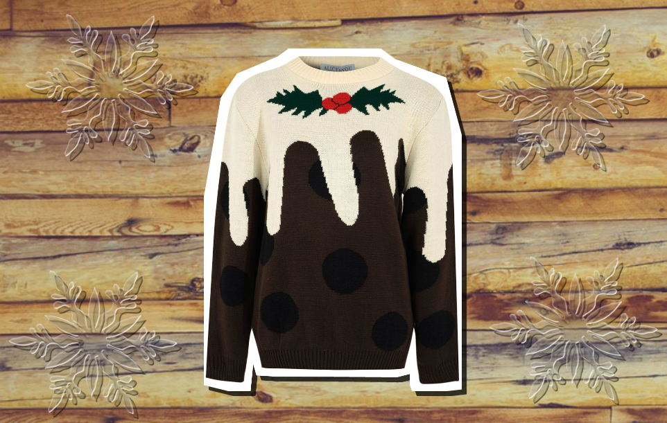 A Christmas pudding jumper