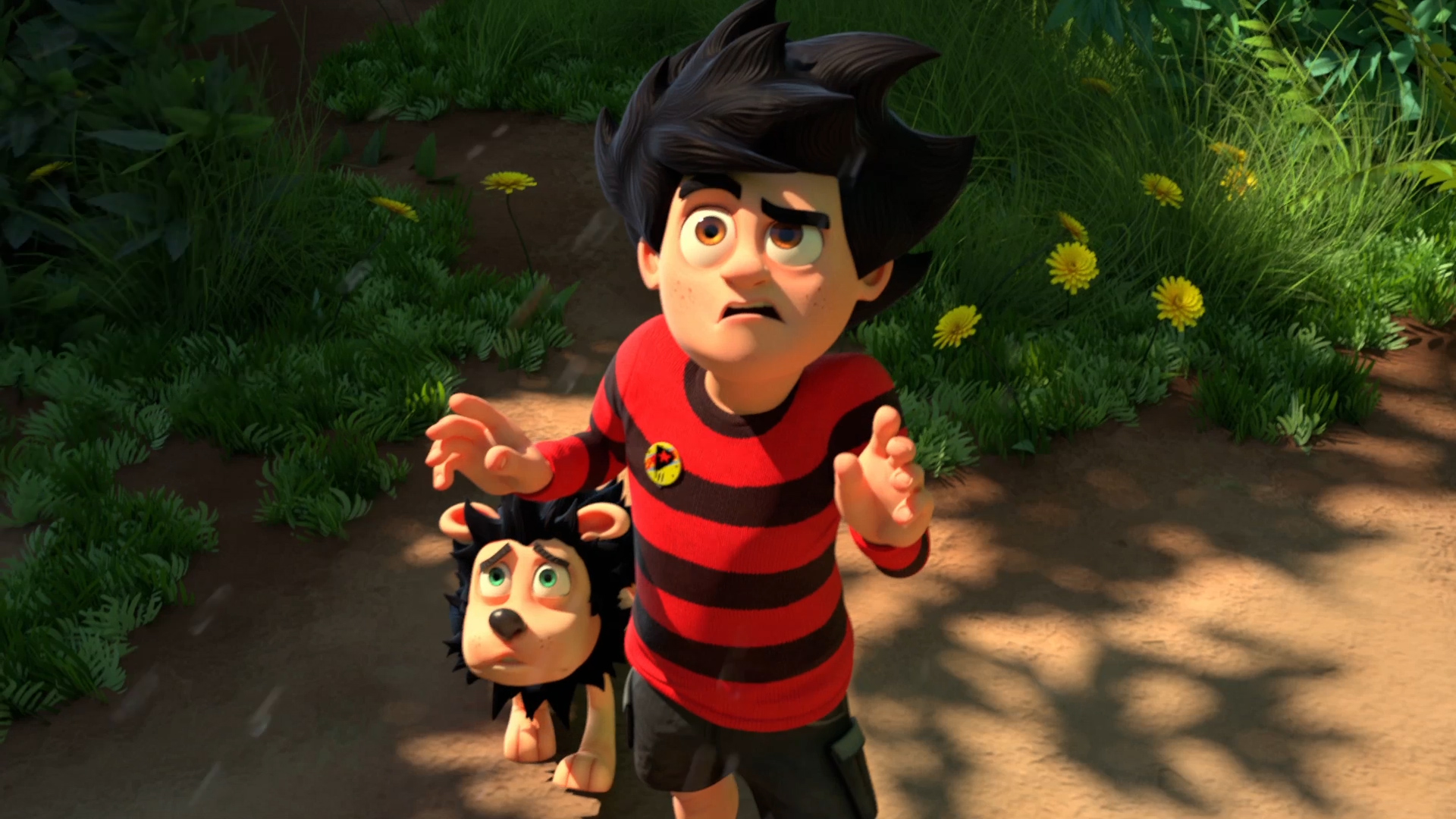 Dennis and Gnasher confused