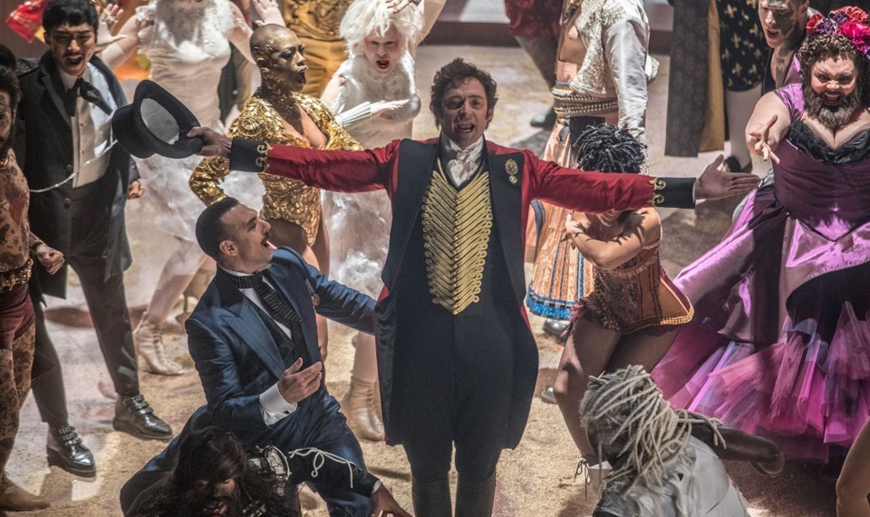 Hugh Jackman and the cast of The Greatest Showman