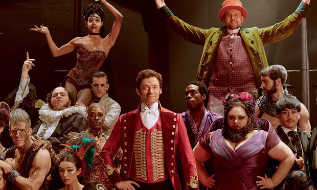 Hugh Jackman and the cast of The Greatest Showman 