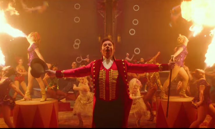 Hugh Jackman and the cast of The Greatest Showman