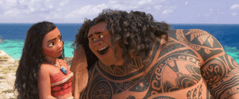A scene from Moana starring The Rock