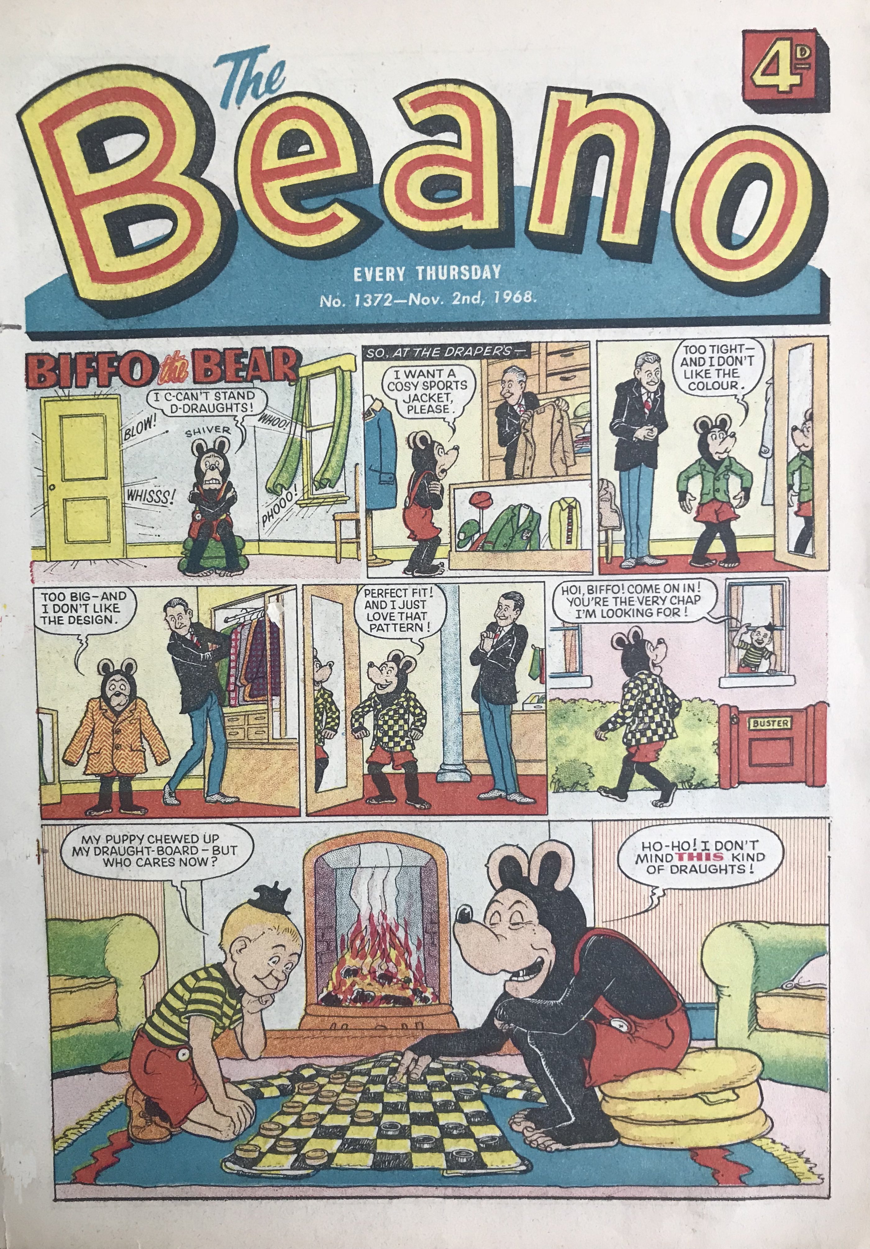 Beano 1372 cover - November 2nd 1968