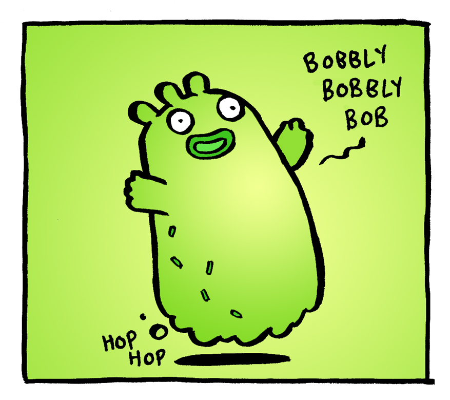 Thingummyblob is the slime that evil couldn't tame - from Beano