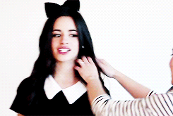 Camila Cabello gets styled for a photoshoot