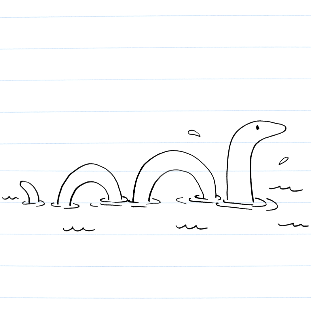 Drawing of Nessie