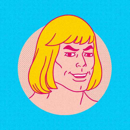 He-Man shows off a variety of different hairstyles