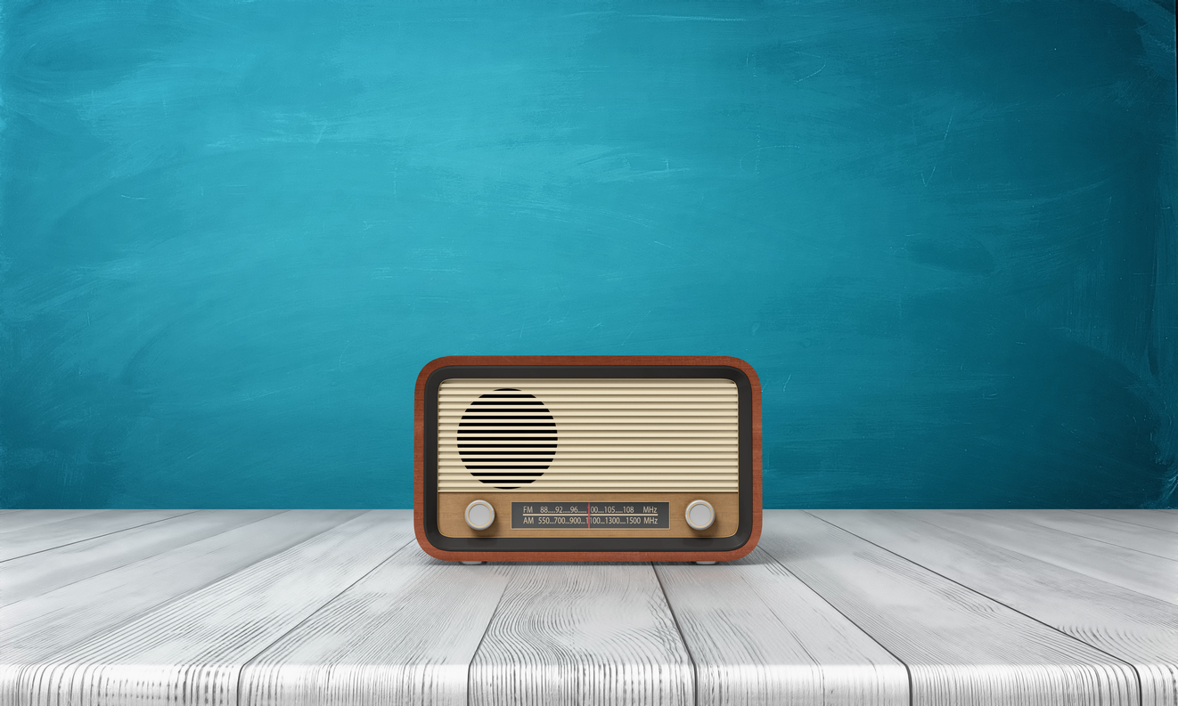 A cool old-fashioned radio