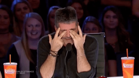 Simon Cowell is not impressed!