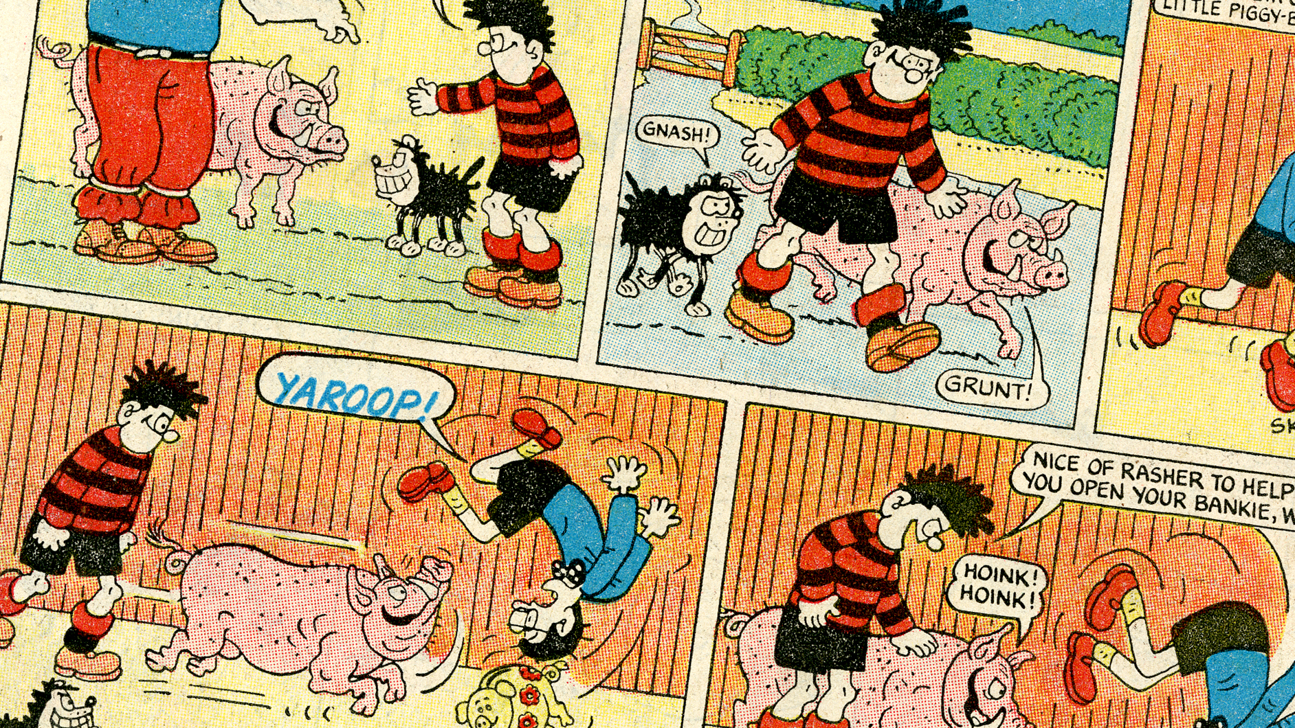 Dennis the Menace and Rasher - First Appearance!