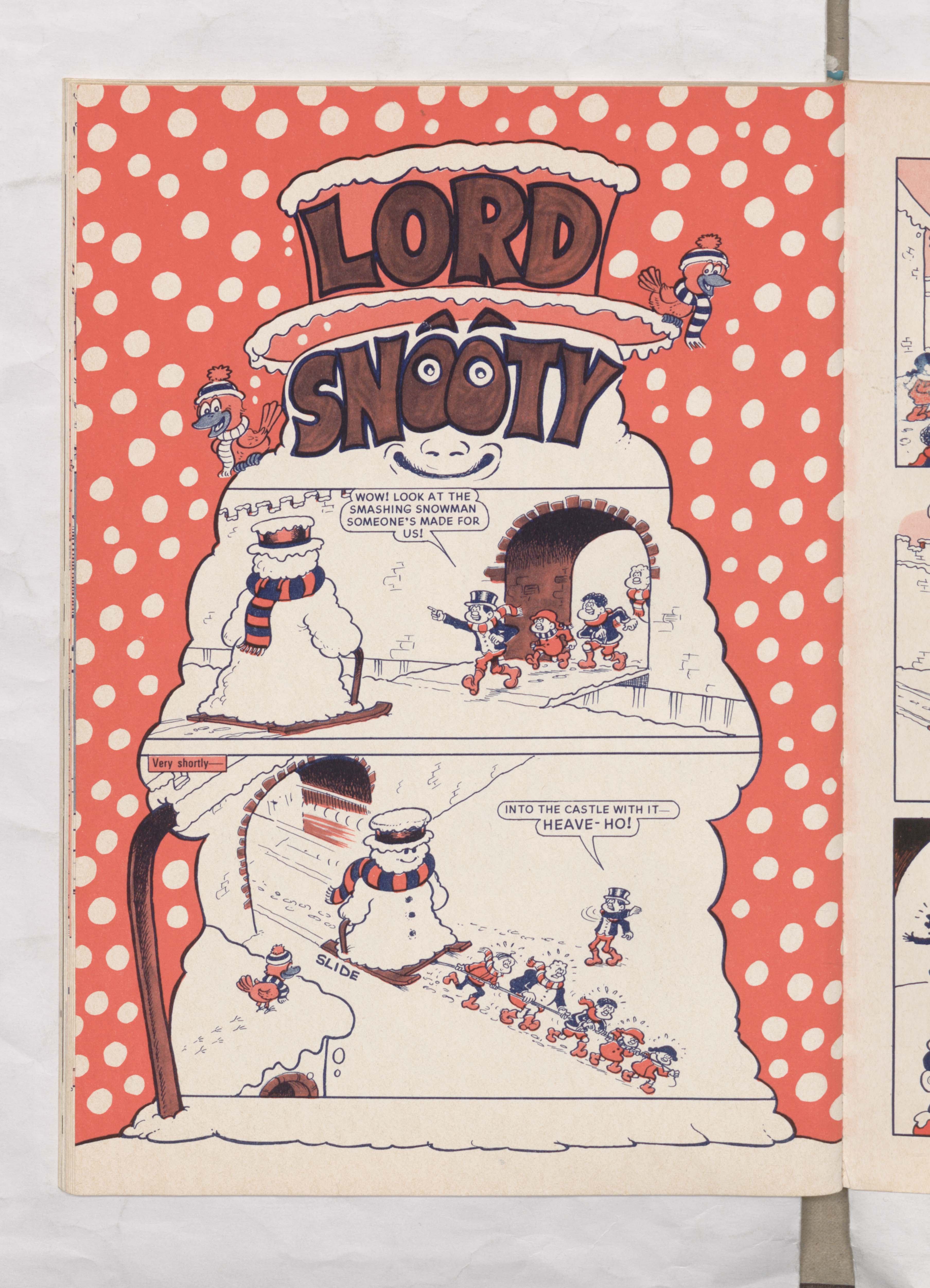 Beano Book 1978 Annual - Lord Snooty's Snowman - Page 1