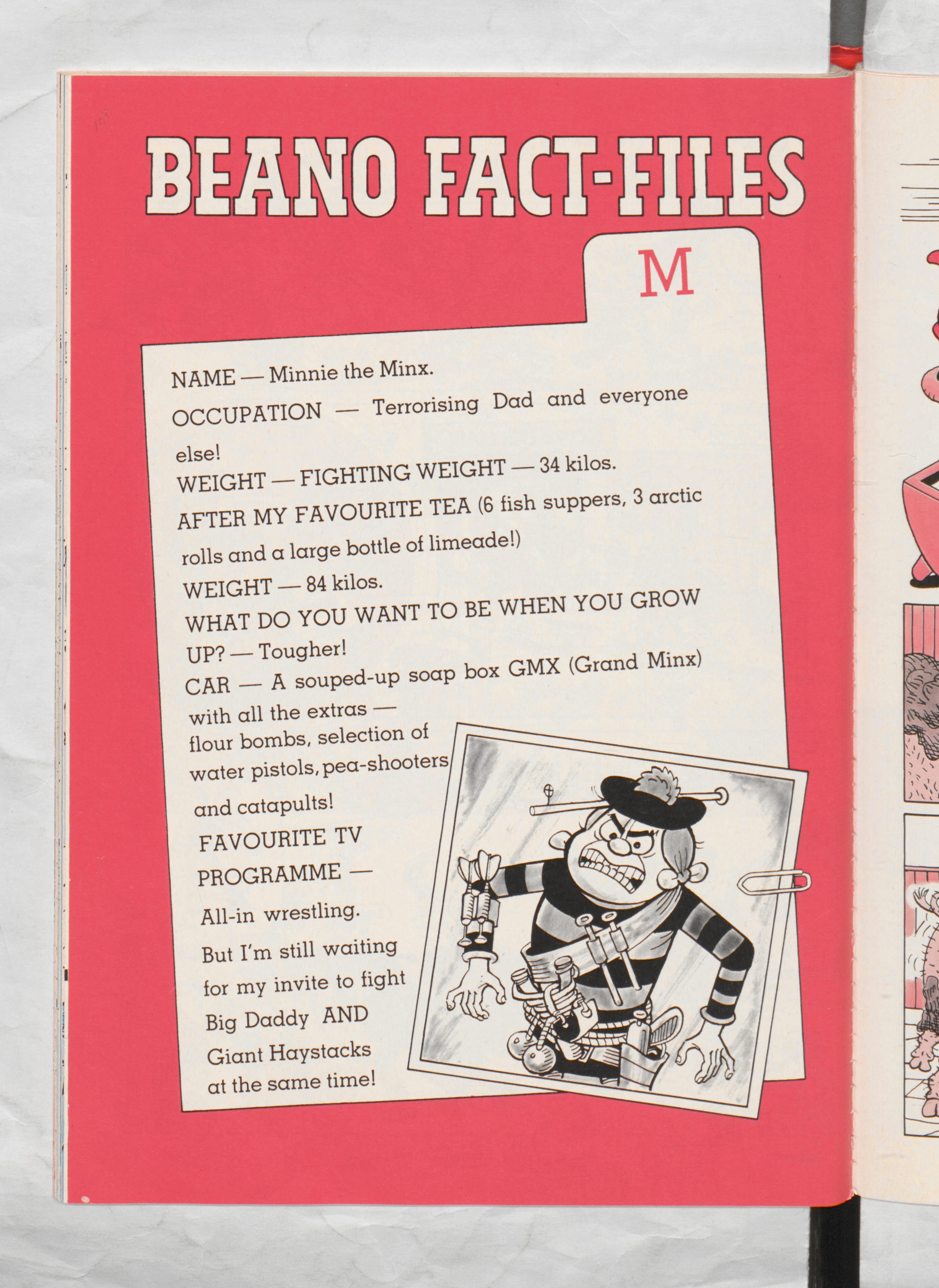 Minnie the Minx Beano Book 1987 Annual