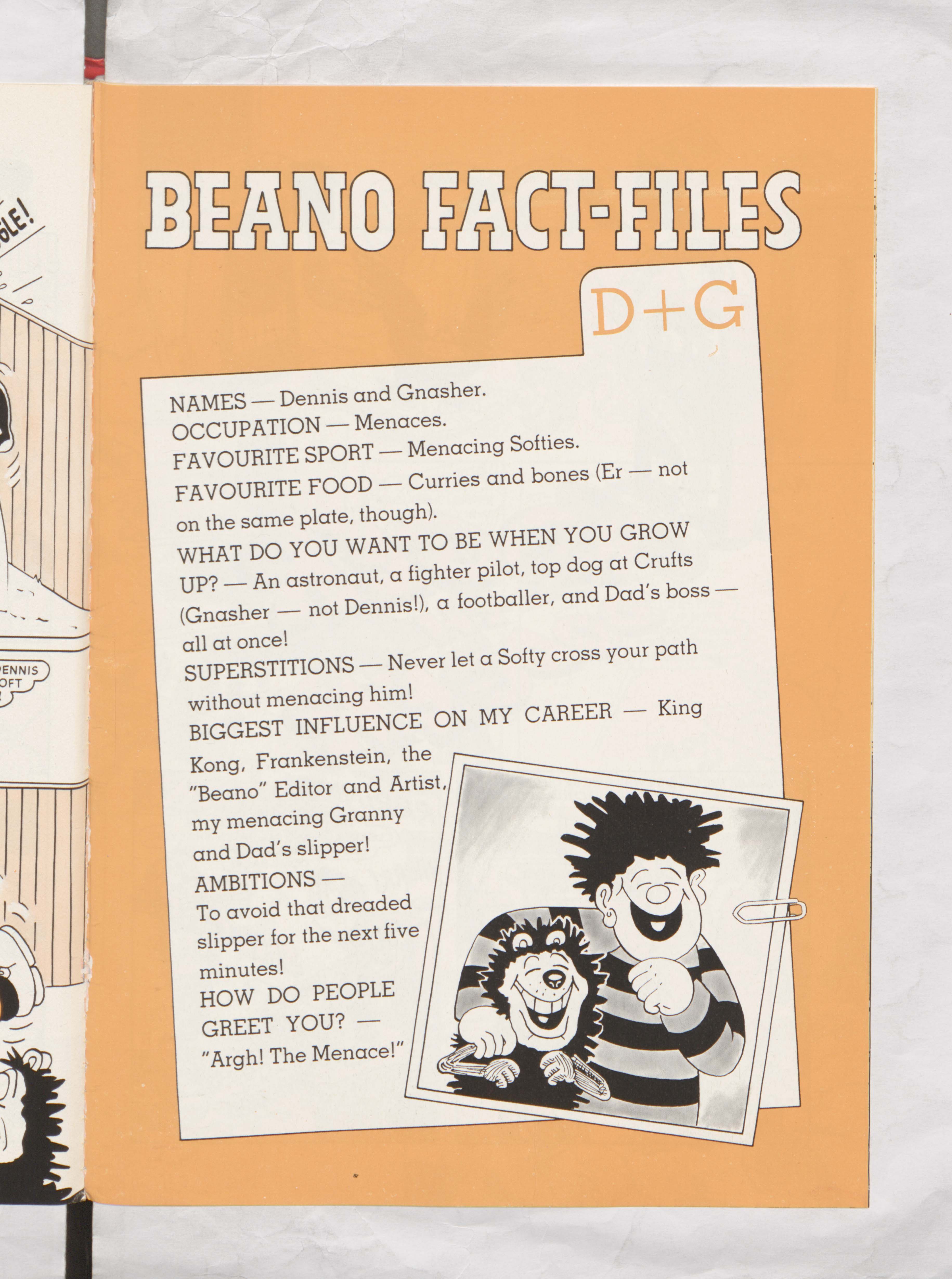 Dennis and Gnasher Beano Book 1987 Annual
