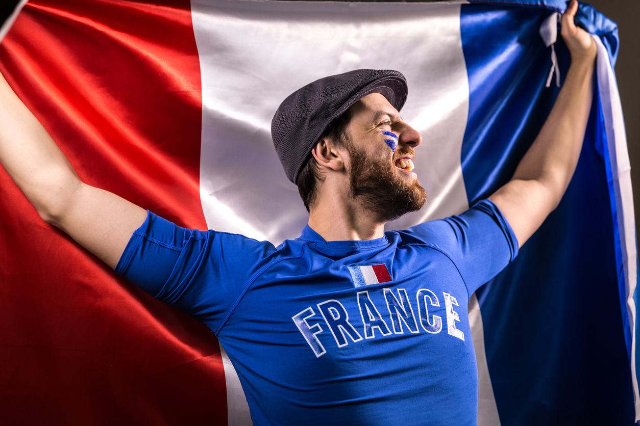 A French football fan