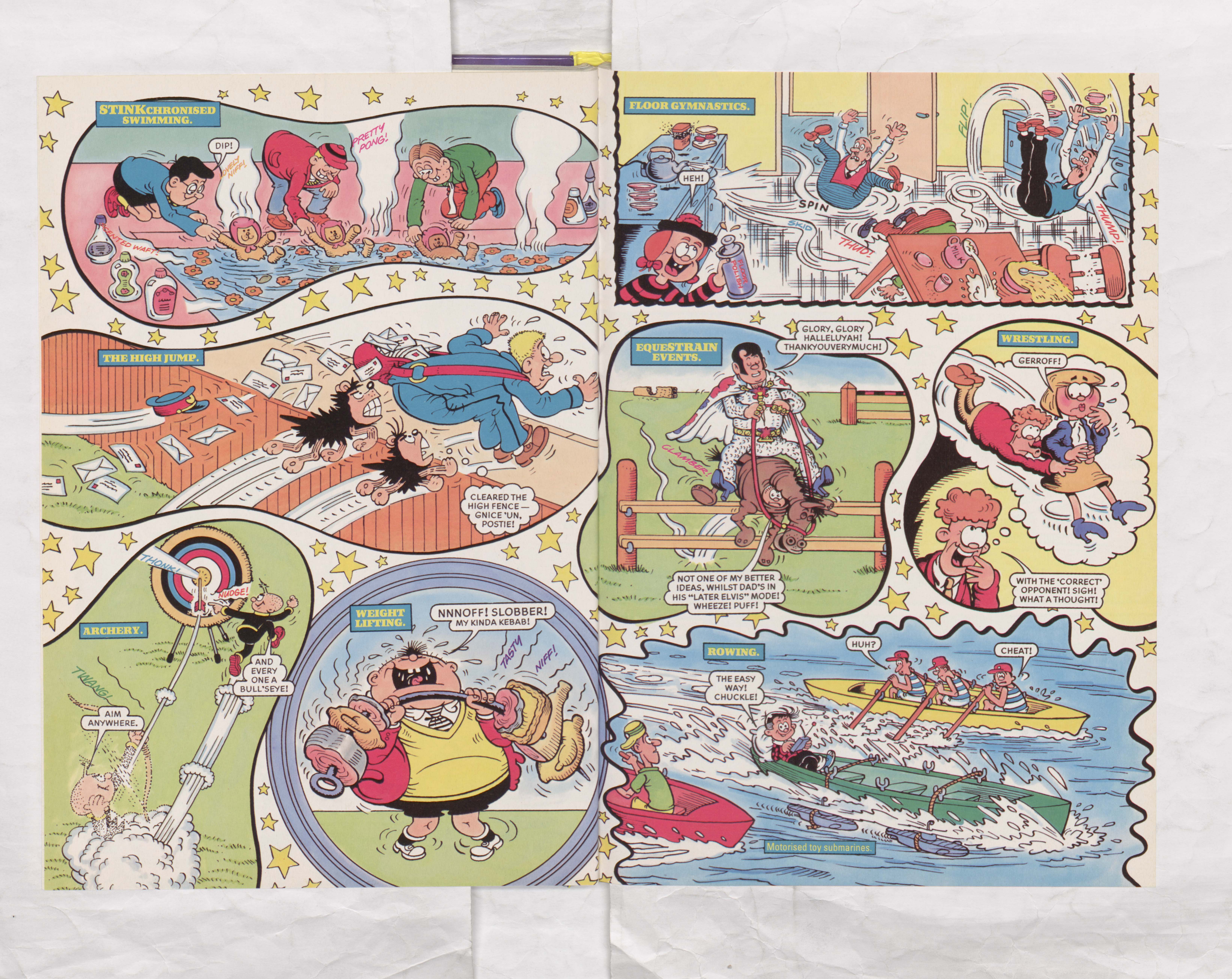 The Beano Stars Cruise Round the World - Beano Book 2000 Annual - Page 12 and 13