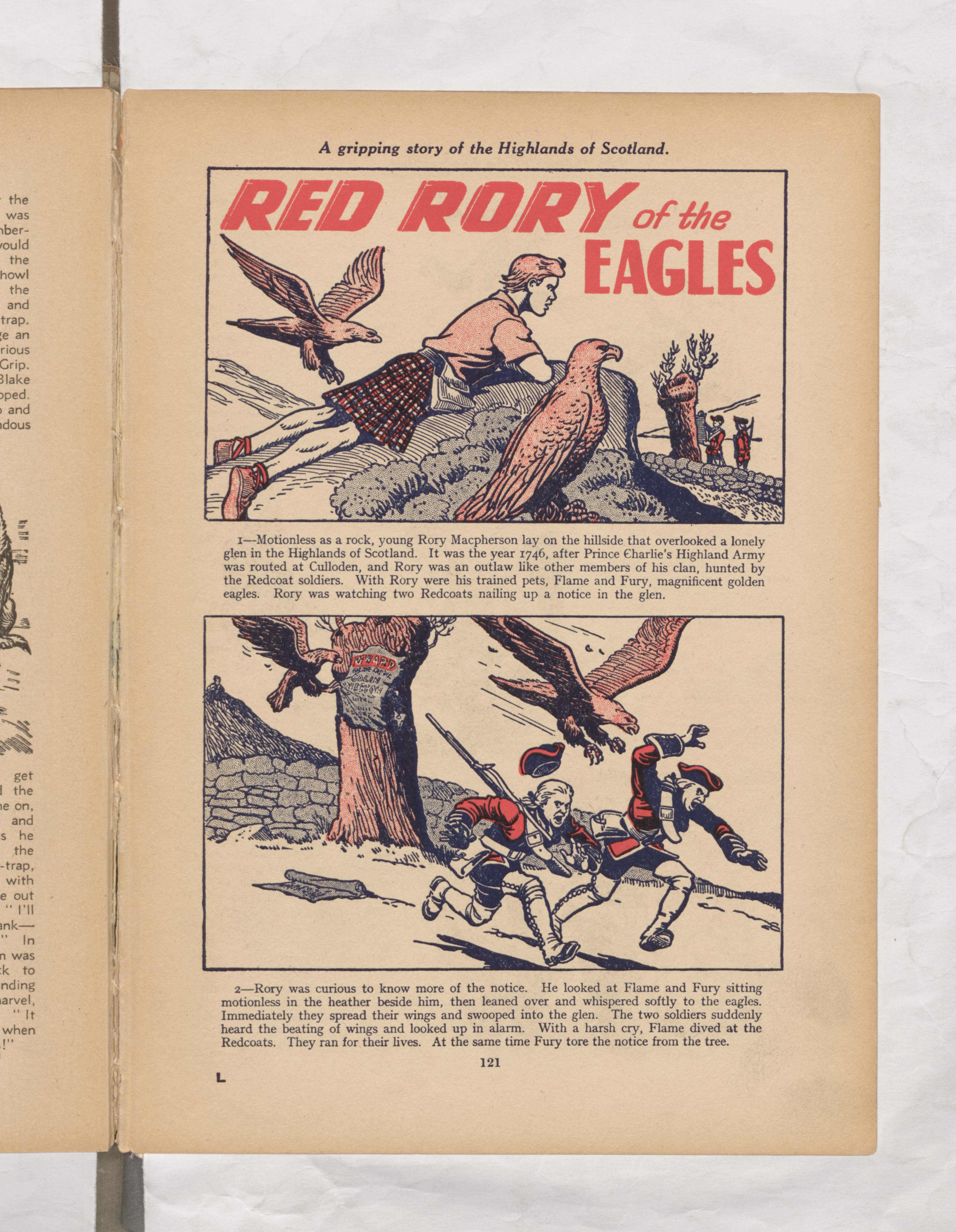red rory of the eagles Beano Book 1954 Annual