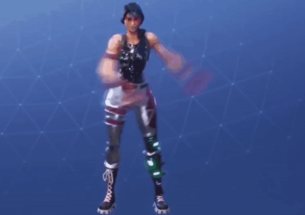 Fornite character doing the Floss dance