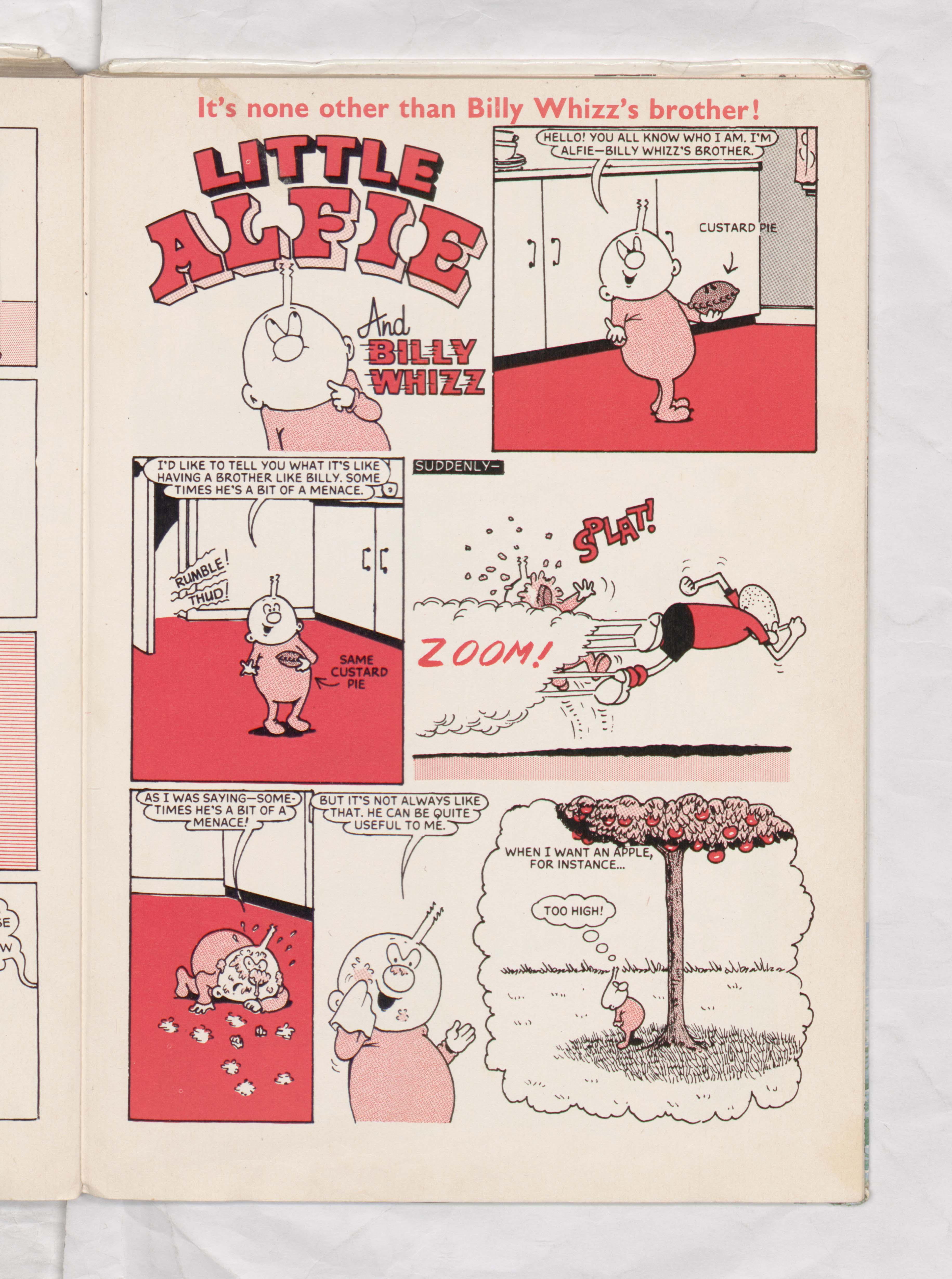 Little Alfie (and Billy Whizz) - Beano Book 1969 Annual