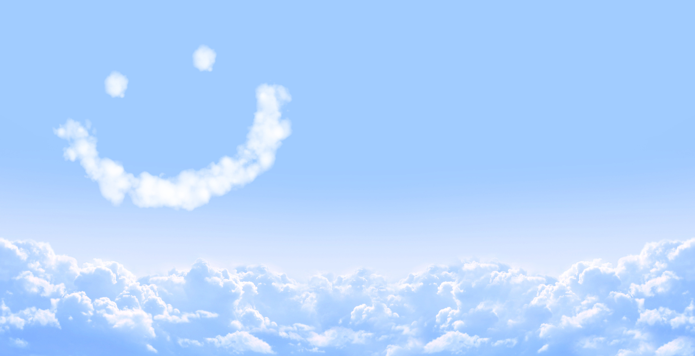 A smiling cloud