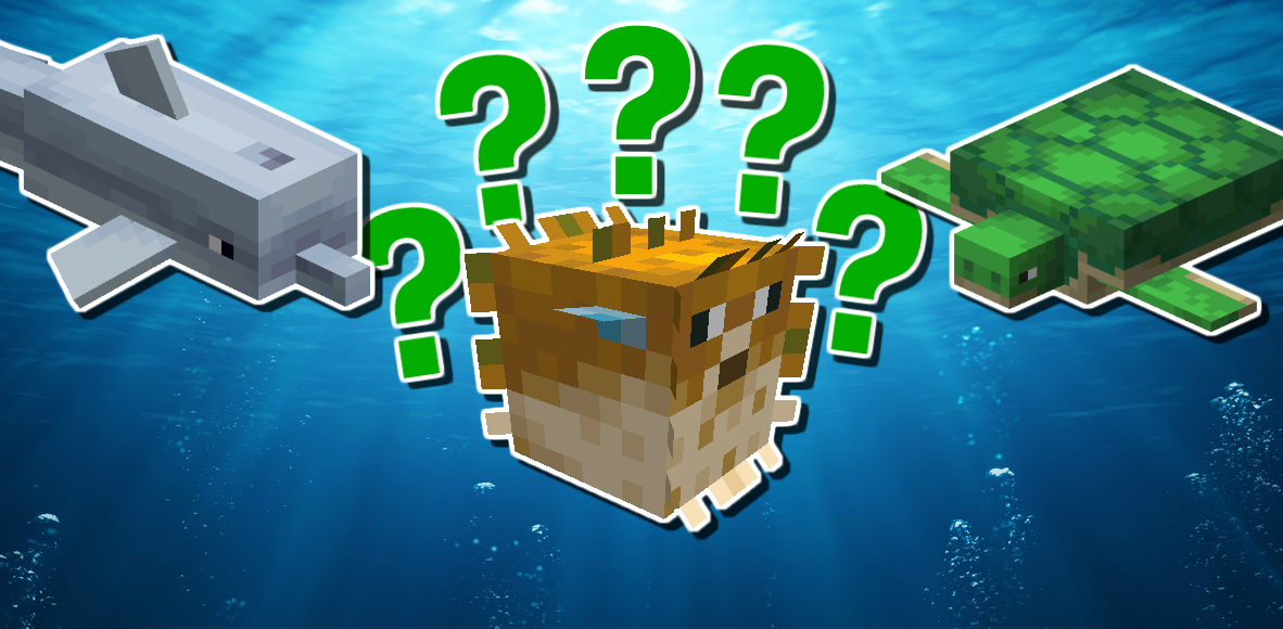 Minecraft underwater animal quiz