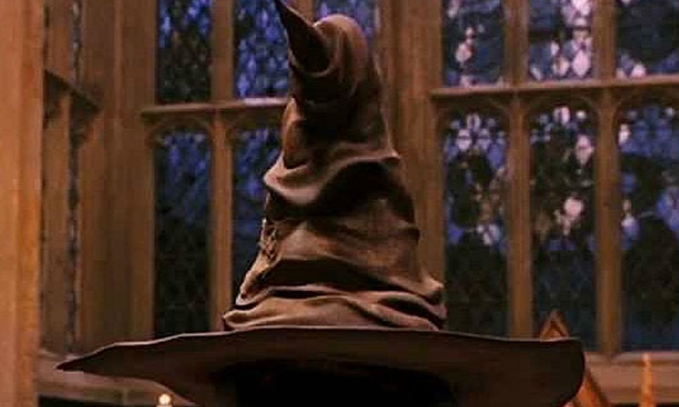 Sorting hat in Harry Potter