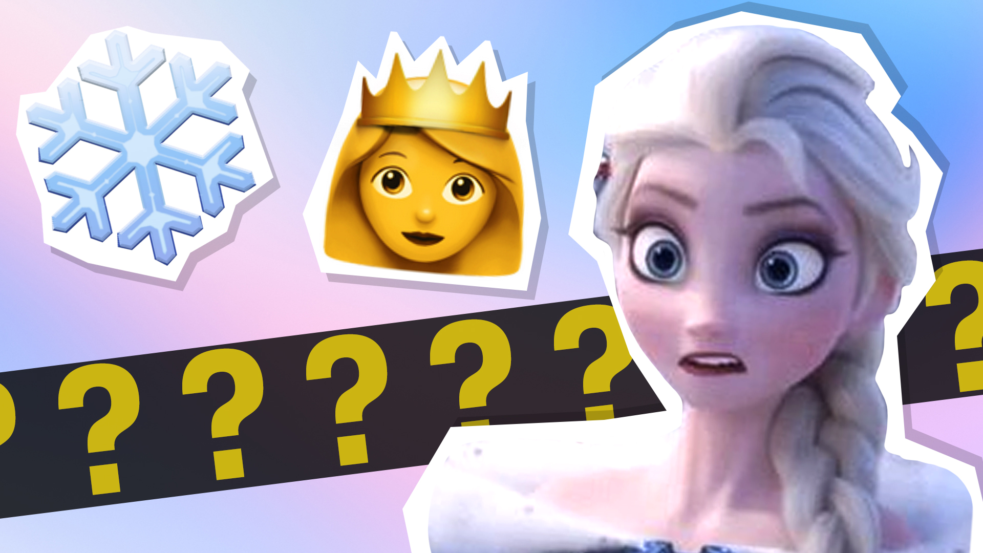 Elsa confused by emojis