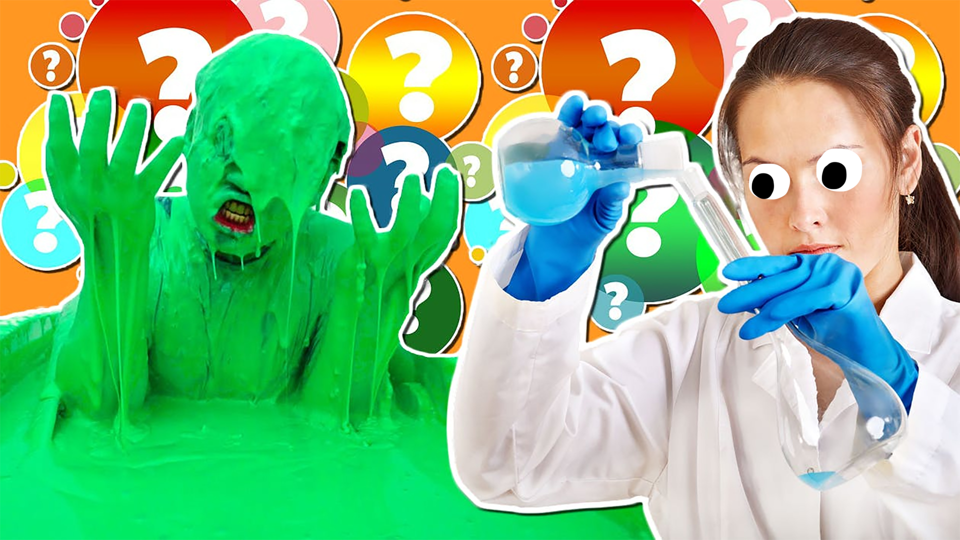 scientist doing science on a slime