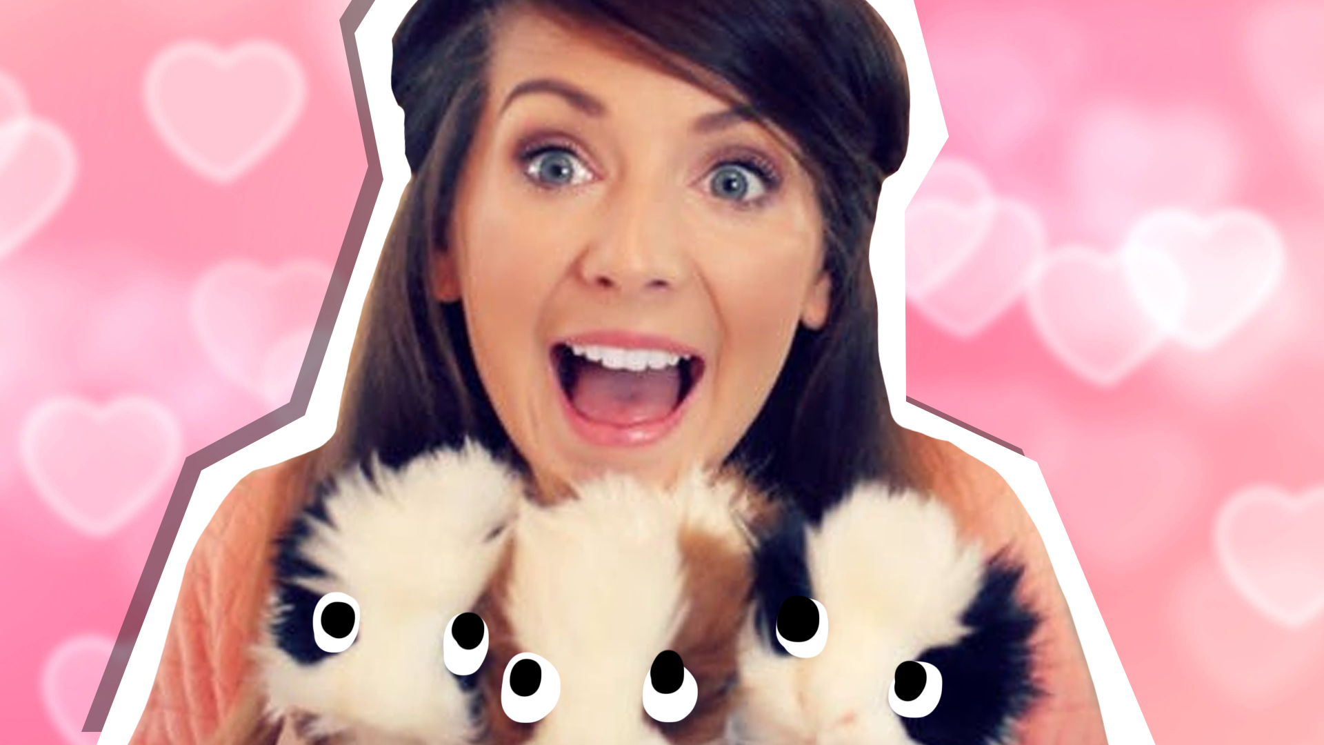 zoella and her pigs