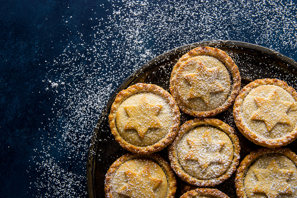 A plate of mince pies