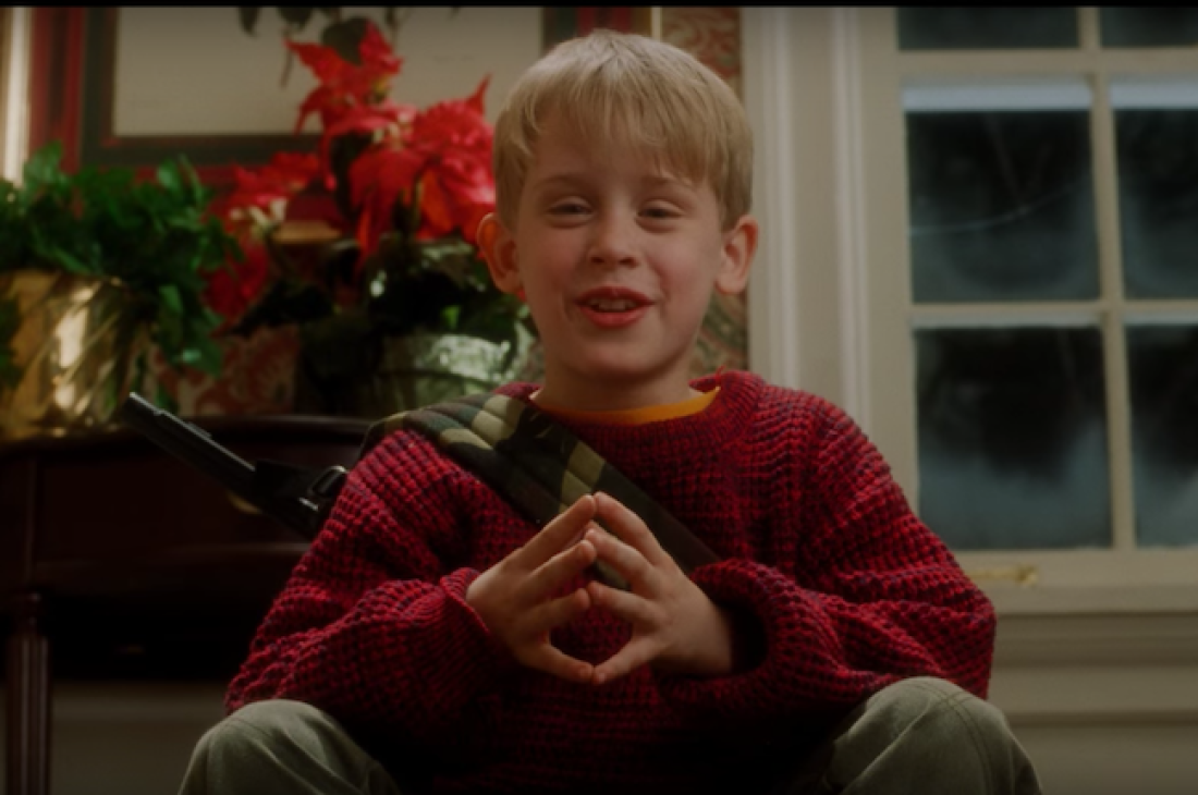 Kevin McAllister plots his next move in Home Alone
