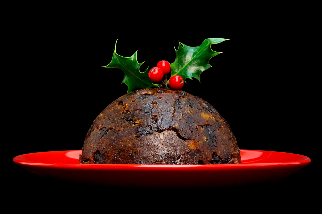 A magnificent Christmas pudding