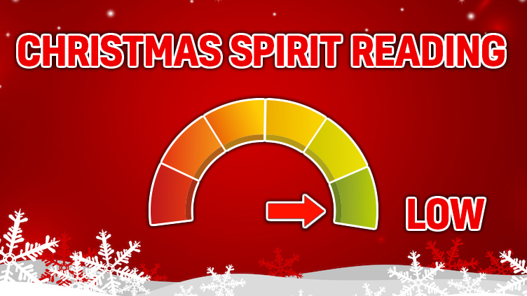 Christmas Spirit Rating: LOW!
