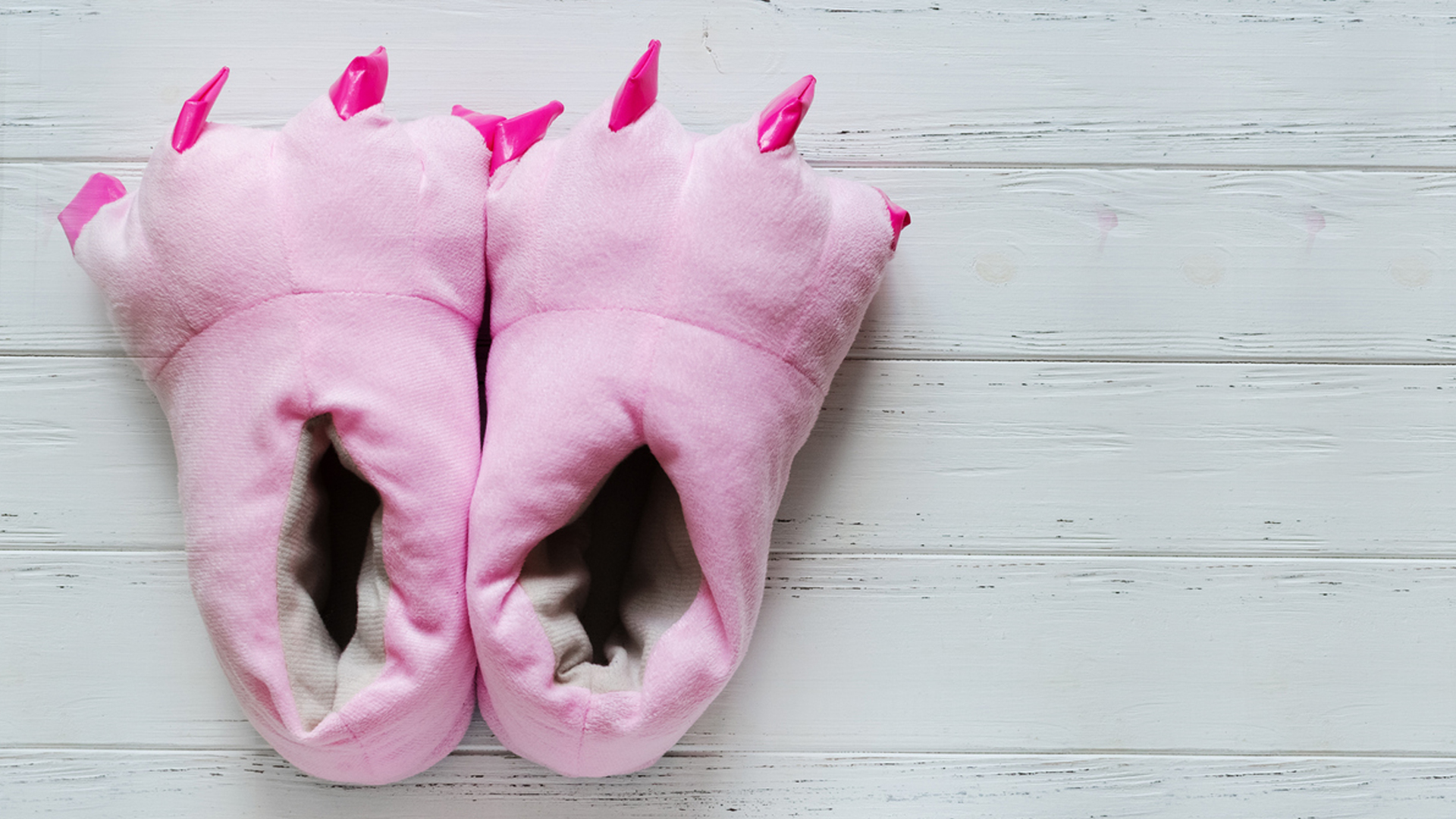 A pair of monster slippers