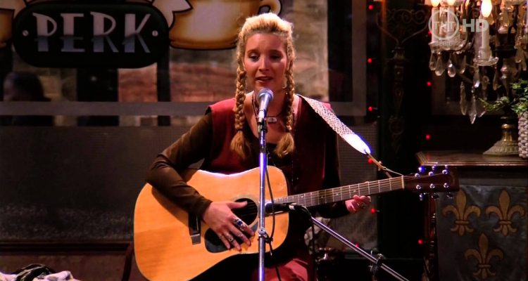Phoebe Buffay playing guitar