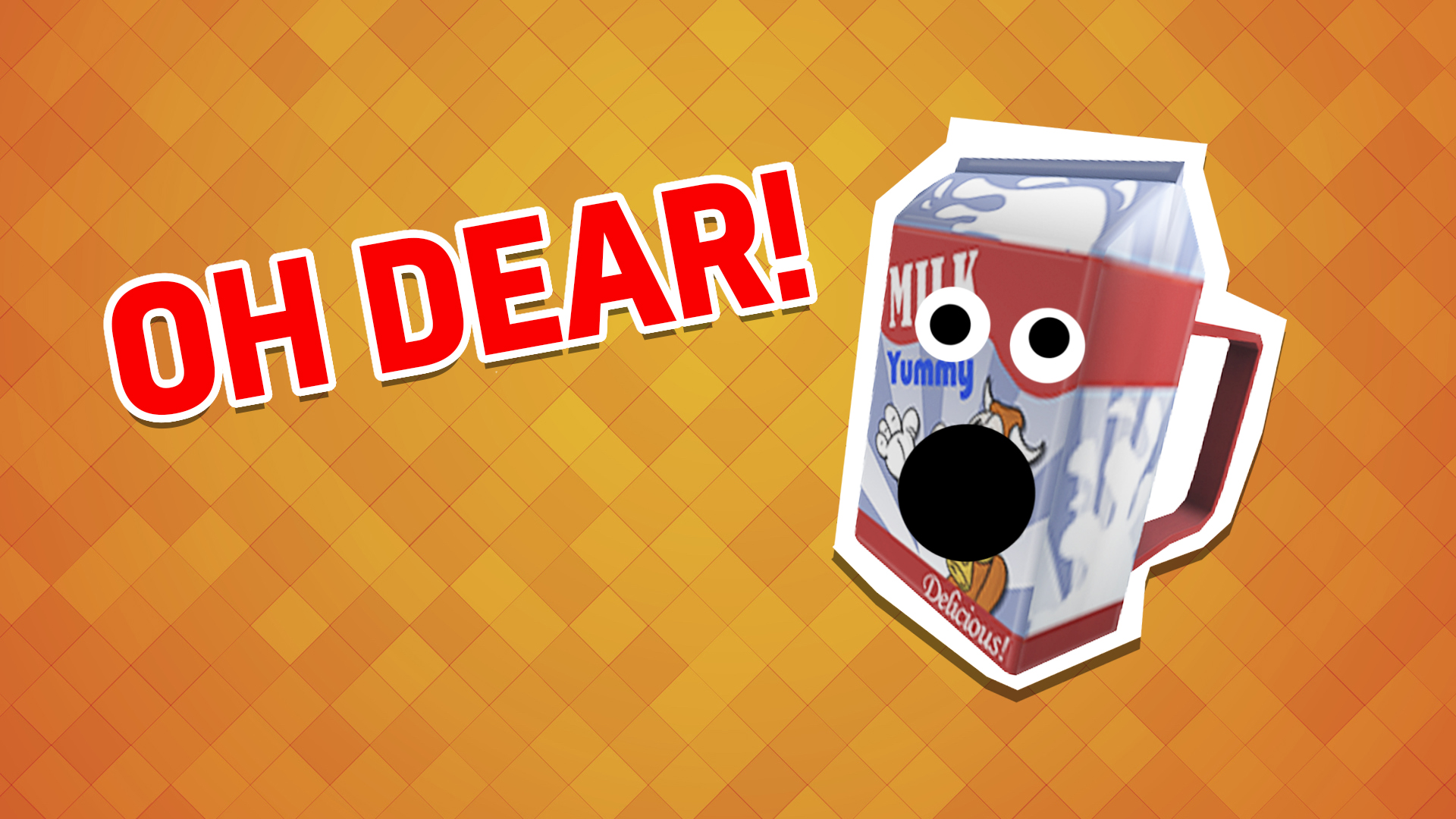 Oh dear. This milk carton can't believe your score!