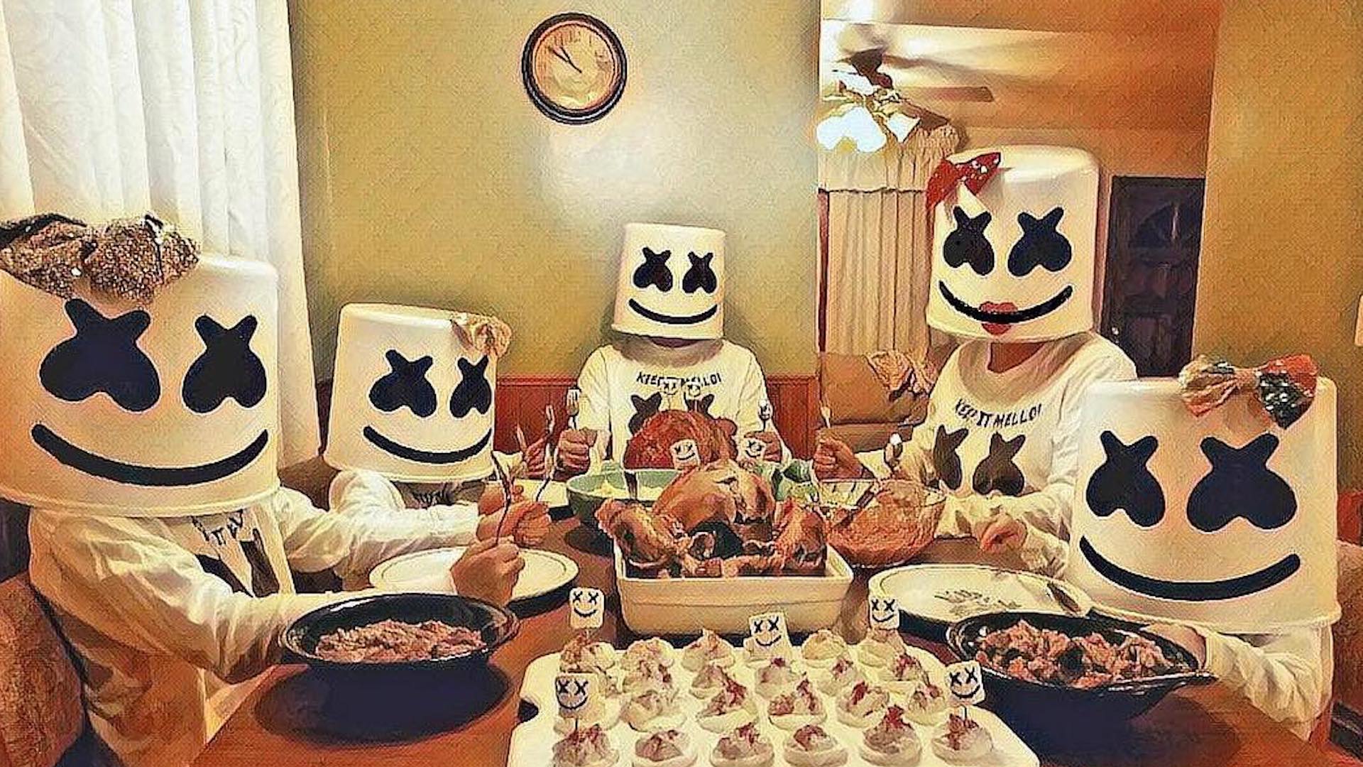 DJ Marshmello and family have a Sunday dinner
