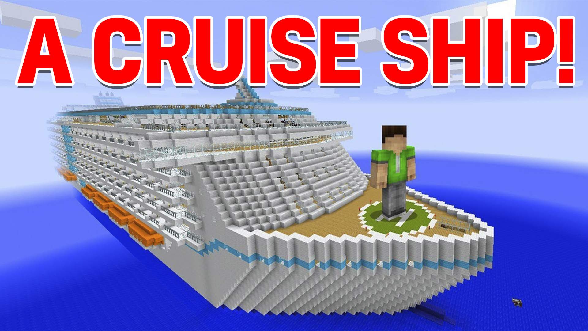 A big cruise ship
