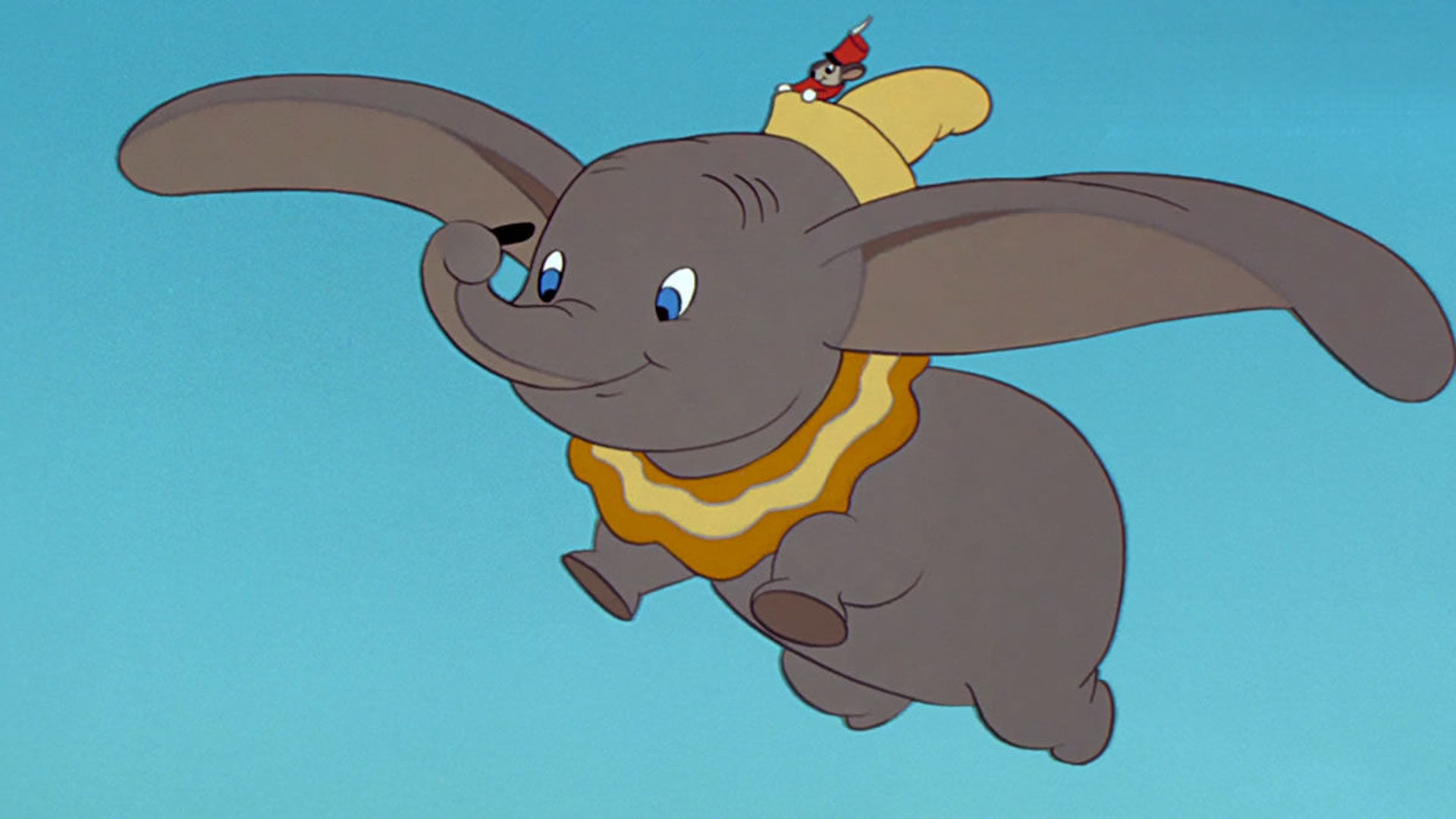 Dumbo flying in the original movie