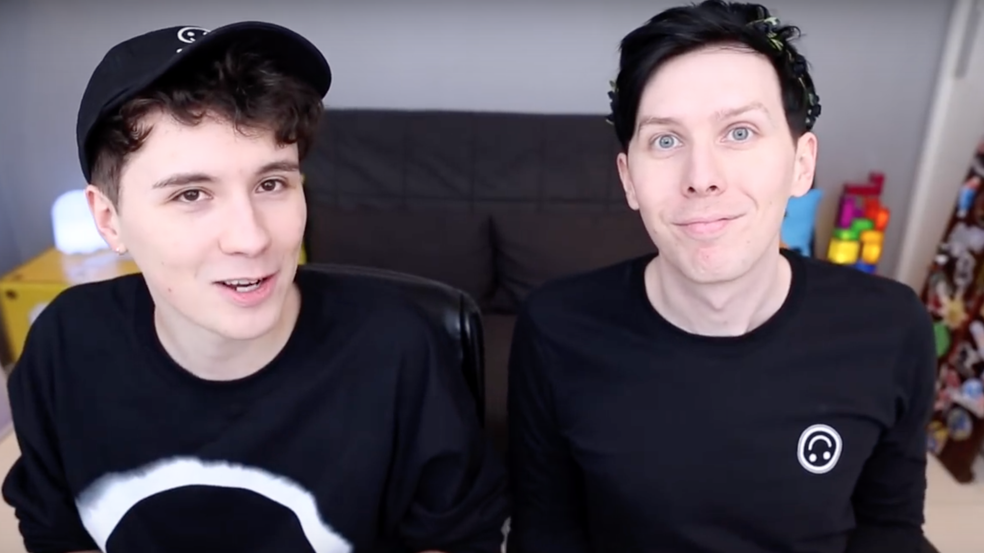 Dan and Phil on their YouTube show