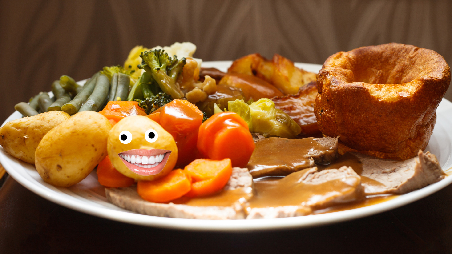 A big plate of Sunday lunch