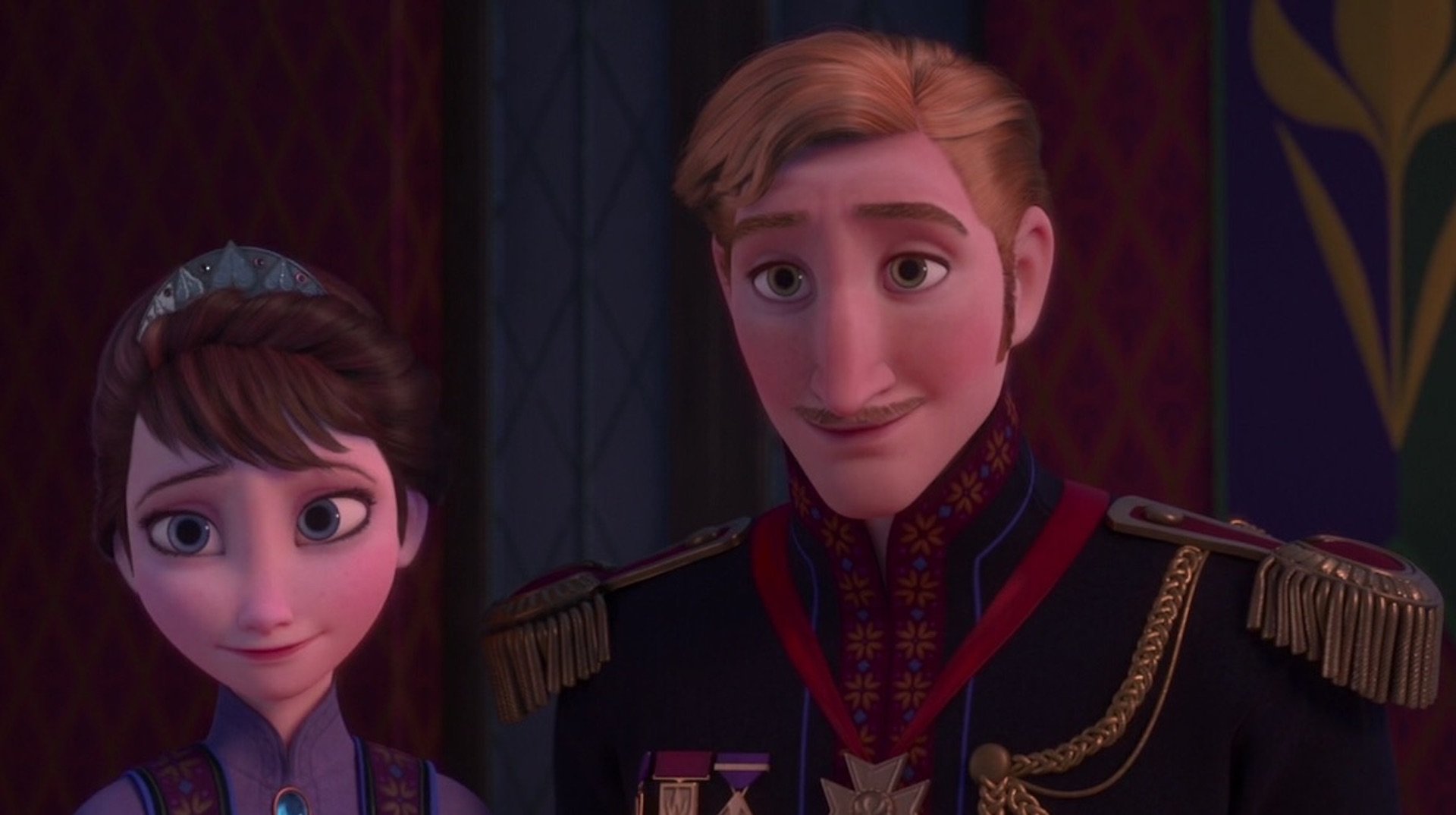 Anna's parents who look a bit royal