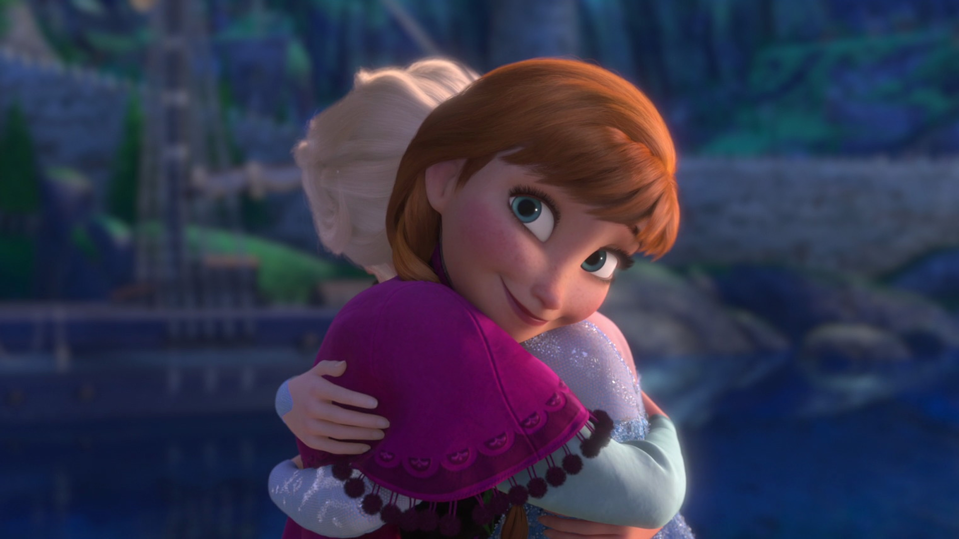 Elsa, Olaf and Anna