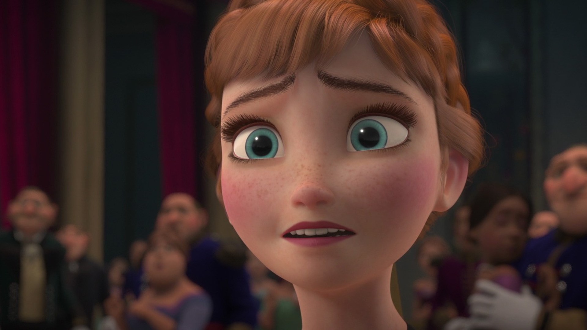 Anna makes a worried face