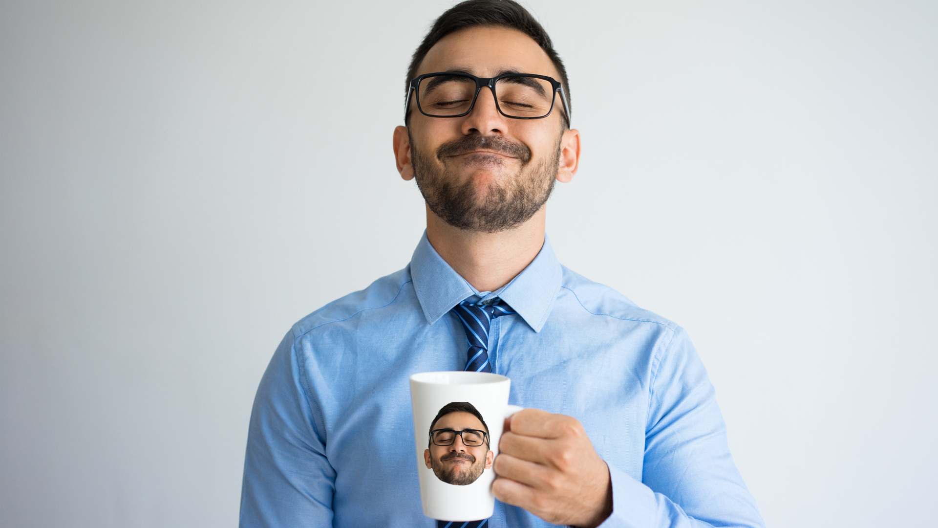 A teacher holding a mug