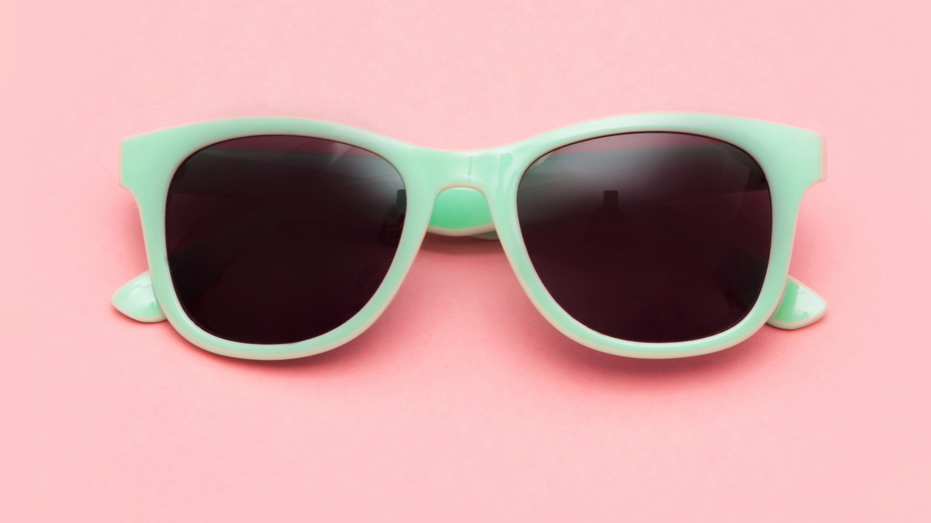 Mint coloured sunglasses