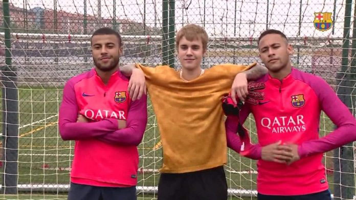 Justin Beiber and FC Barcelona