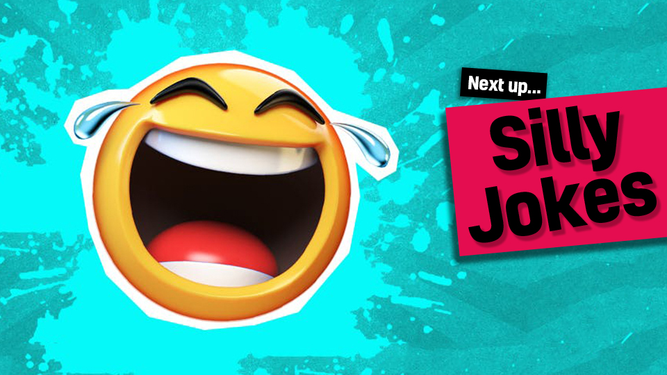 A wacky looking laughing emoji - click here to visit our silly jokes from our what did jokes