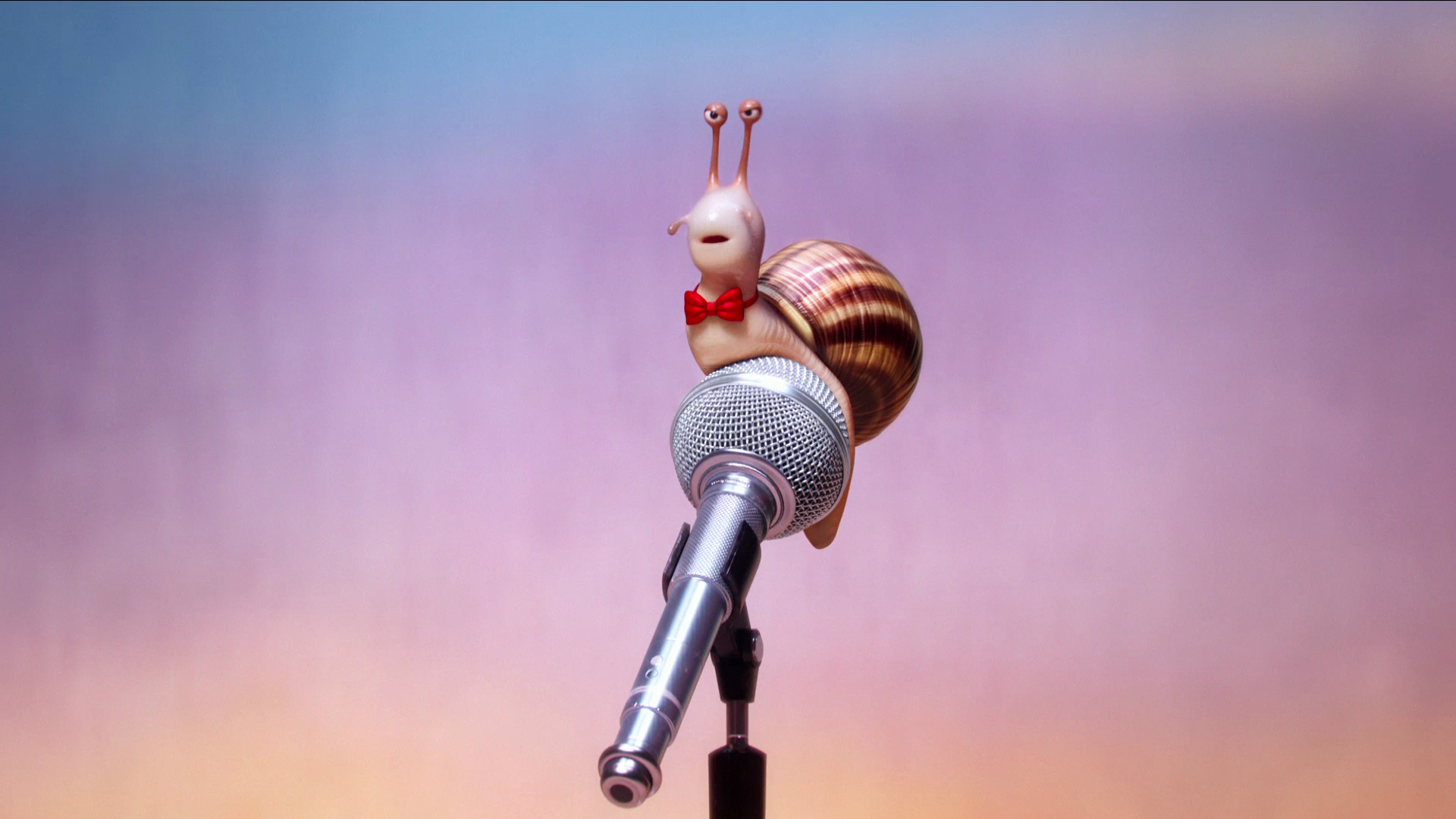 A snail auditions for the singing role