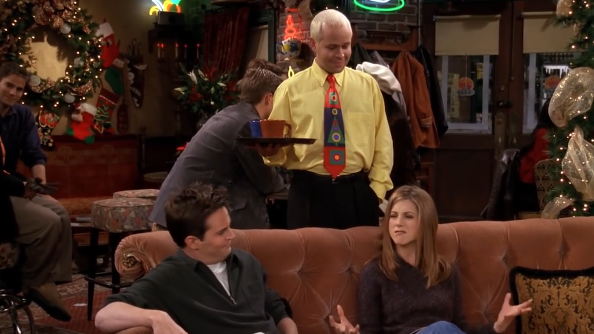 Joey, Chandler and Gunther in Central Perk | friends who said it quiz!