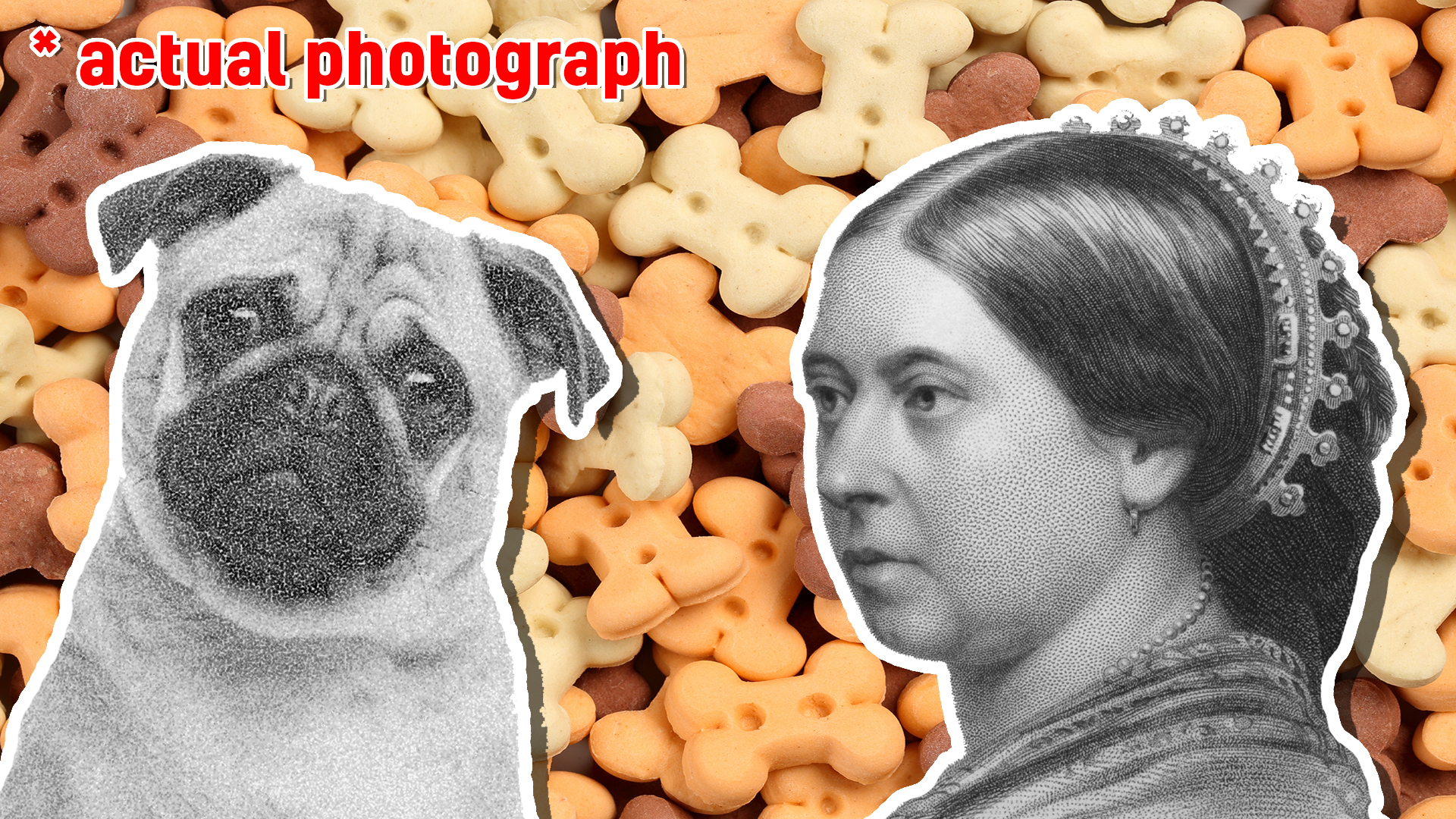 Queen Victoria and a pug